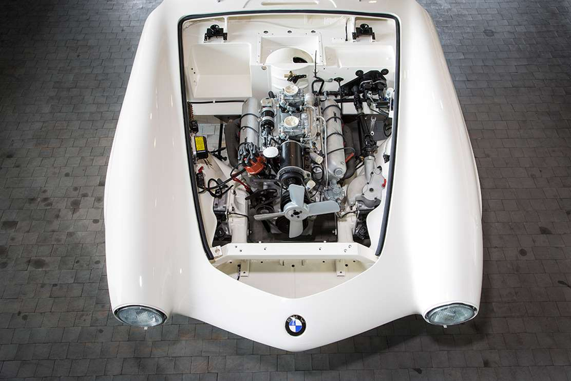 BMW sourced an original 3.2 liter V8 to refit the new form of the car.